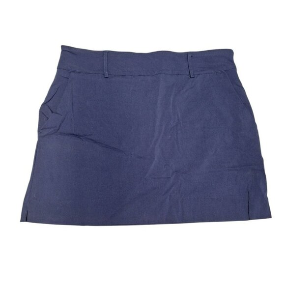 E18 Emerald 18 Skort Stretch Dark Blue Womens 16 Pockets Activewear Tennis Club - Picture 1 of 6